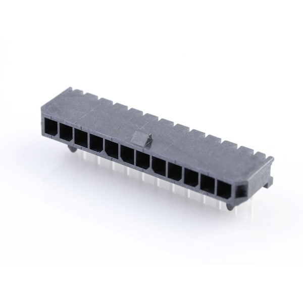 Molex Rectangular Power Connector, 12 Contact(S), Male, Solder Terminal, Receptacle - 436501200