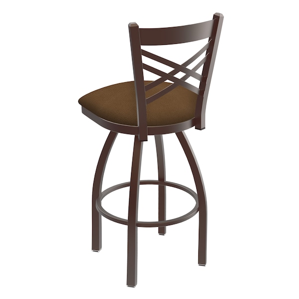 Holland Bar Stool Co 30" Swivel Bar Stool, Bronze Finish, Rein Thatch Seat - 82030BZ026