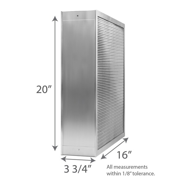 Air-Care 16"x20"x4"  Wide Body Washable Permanent Furnace Filters - ESS16204