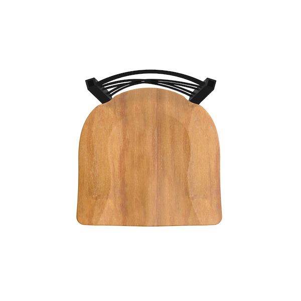 Holland Bar Stool Co 30" Swivel Bar Stool, Black Wrinkle, Med Maple Seat - 82030BWMEDMPL
