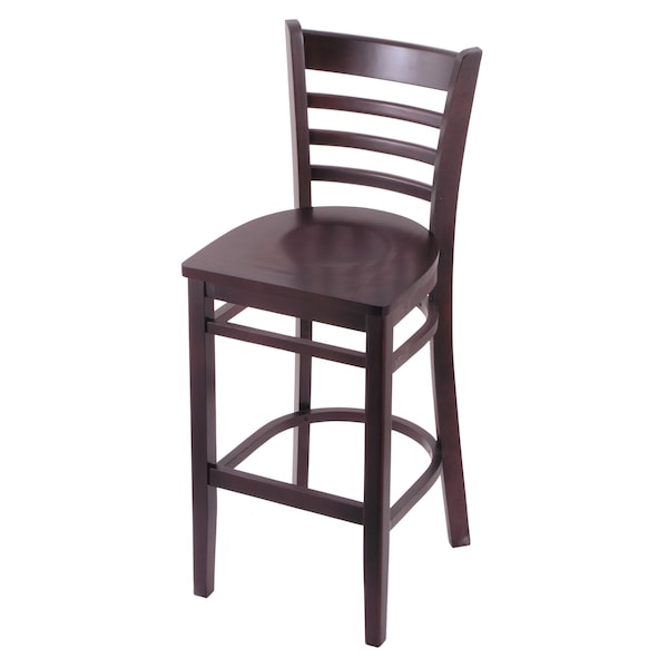 Holland Bar Stool Co 30" Bar Stool, Dark Cherry Finish, Dark Cherry Seat - 314030DCDC