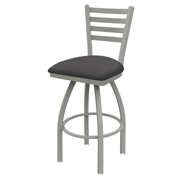 Holland Bar Stool Co 30" Swivel Bar Stool, Nickel Finish, Canter Storm Seat - 41030AN004