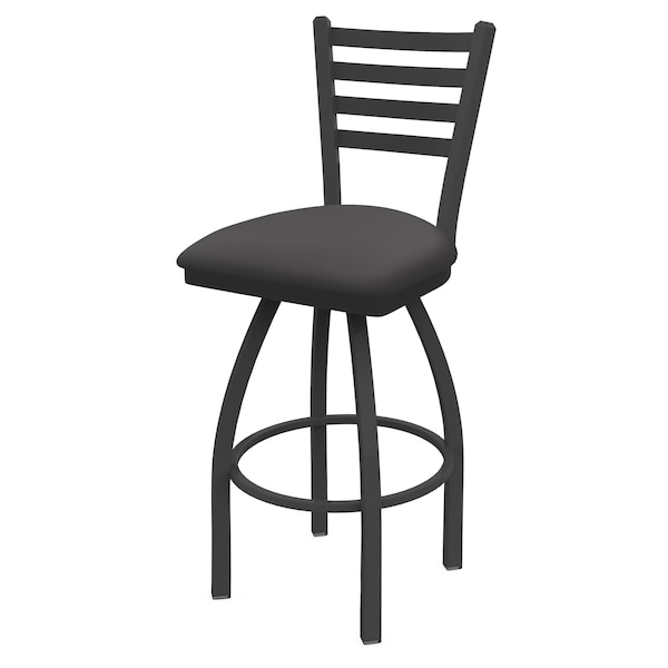 Holland Bar Stool Co 30" Swivel Bar Stool, Pewter Finish, Canter Storm Seat - 41030PW004