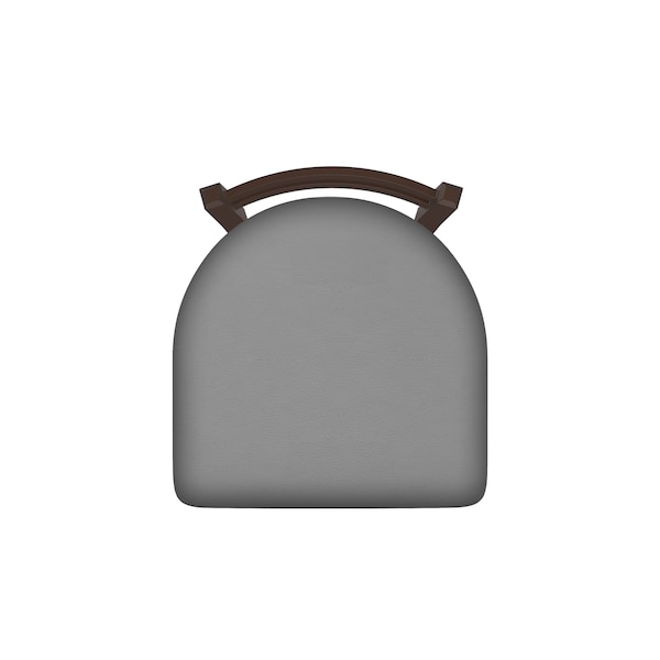 Holland Bar Stool Co 30" Low Back Swivel Bar Stool, Bronze Finish, Canter Grey Seat - 41130BZ007