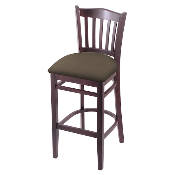 Holland Bar Stool Co 30" Bar Stool, Dark Cherry Finish, Canter Earth Seat - 312030DC006