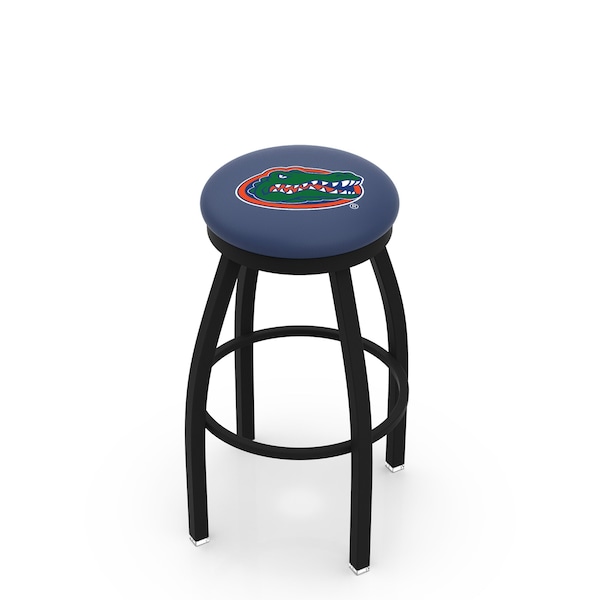 Holland Bar Stool Co 30" Blk Wrinkle Florida Swivel Bar Stool, Accent Ring - L8B2B30FLORUN