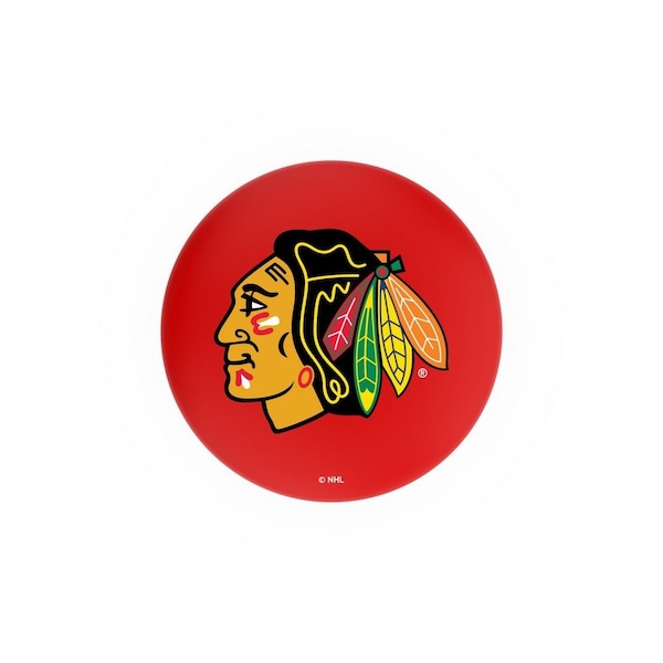 Holland Bar Stool Co 30" Chrome Chicago Blackhawks Swivel Bar Stool, Accent Ring - L8C3C30CHIHWK-R