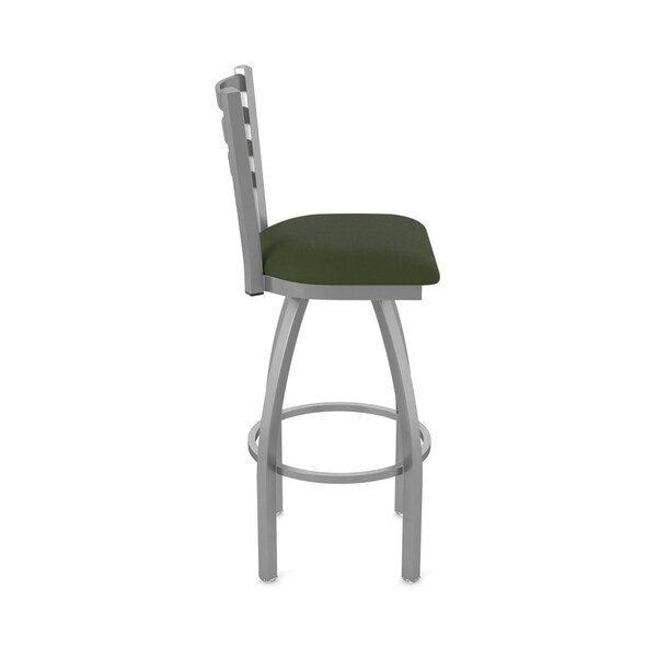 Holland Bar Stool Co 410 Jackie Stainless Steel 36in Swivel Bar Stool with Canter Pine Seat - 41036SS010