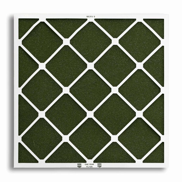Castle Filters 25x25x1 Castle High Flow MERV 8 HVAC One-Year Air Filter - 1-2525