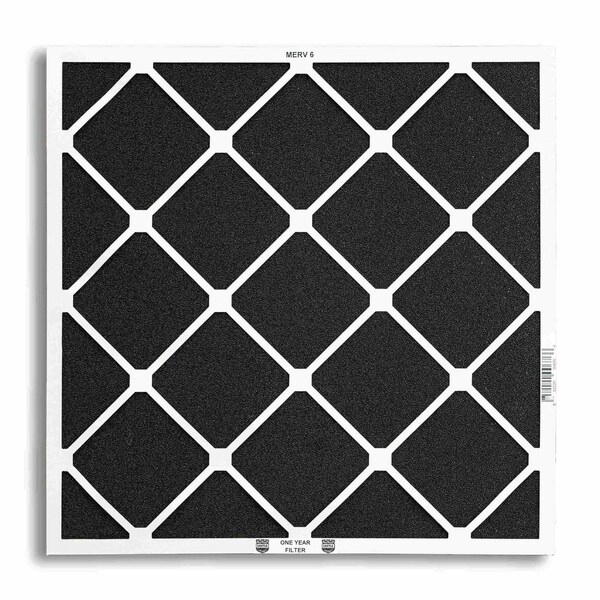 Castle Filters 25x25x1 Castle Super Flow MERV 6 HVAC One Year Air Filter - 1-2525M6