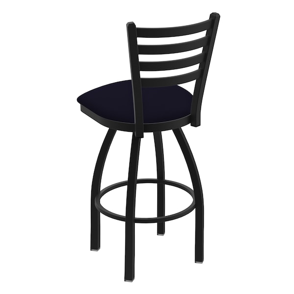 Holland Bar Stool Co 30" Swivel Bar Stool, Black Wrinkle, Canter Twilight Seat - 41030BW002
