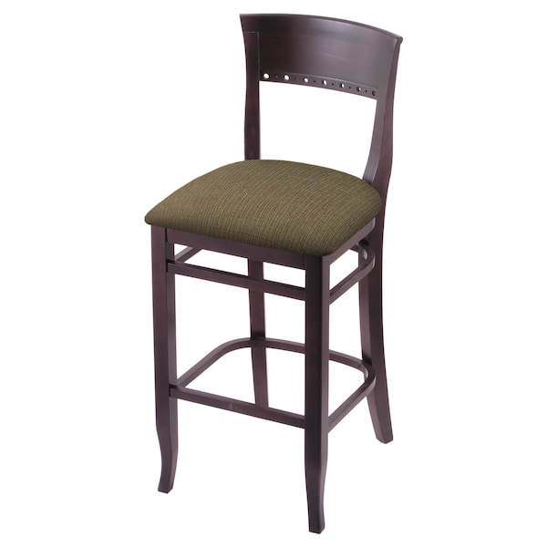 Holland Bar Stool Co 30" Bar Stool, Dark Cherry Finish, Graph Cork Seat - 316030DC017