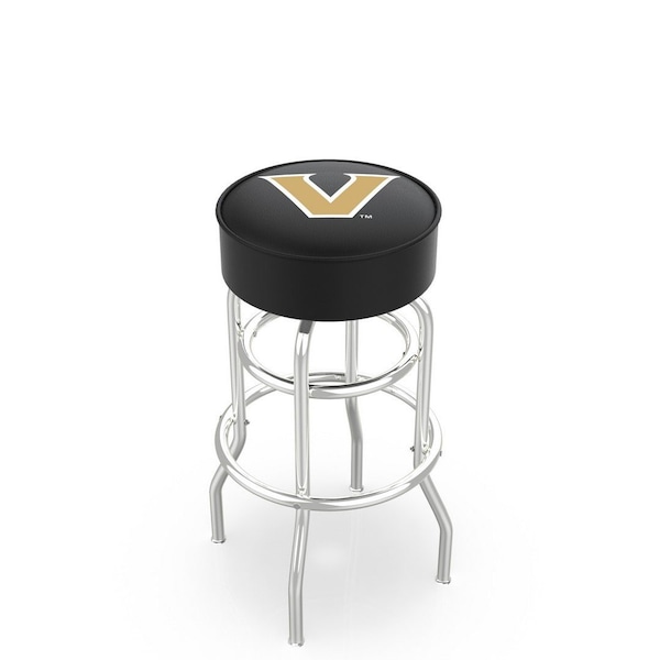 Holland Bar Stool Co 30" Vanderbilt Cushion Seat, 2-Ring Chrome Swivel Bar Stool - L7C130VANDER