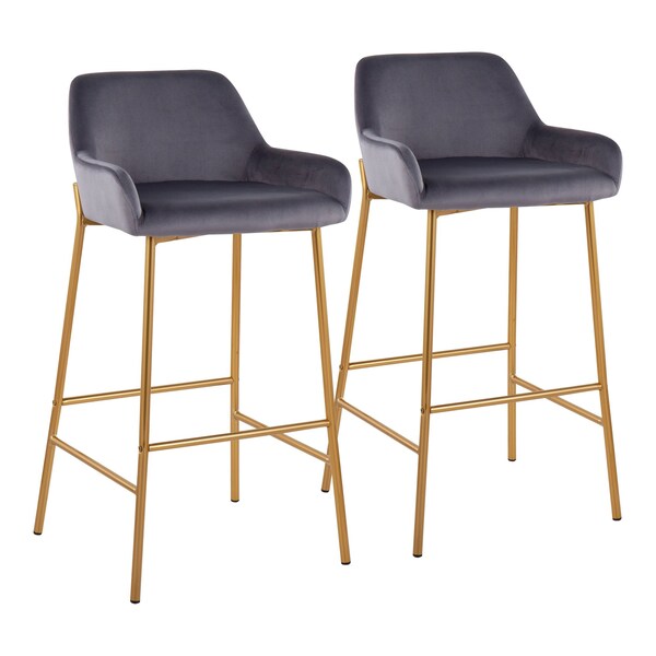Lumisource Daniella Fixed-Height Bar Stool - Set of 2 PR - B30-DNLA2 AUVSV2
