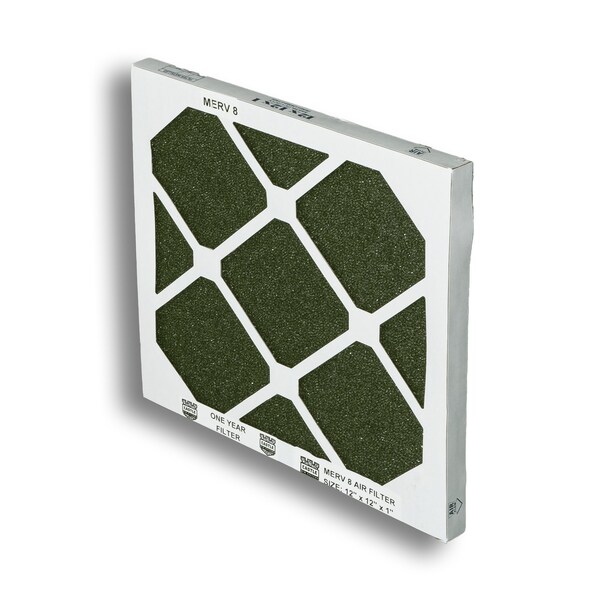 Castle Filters 12x12x1 Castle High Flow MERV 8 HVAC One-Year Air Filter - 1-1212