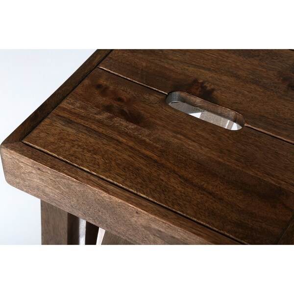 Alaterre Furniture Brookside 26"H Industrial Wood Counter-Height Stool - AWBS2170