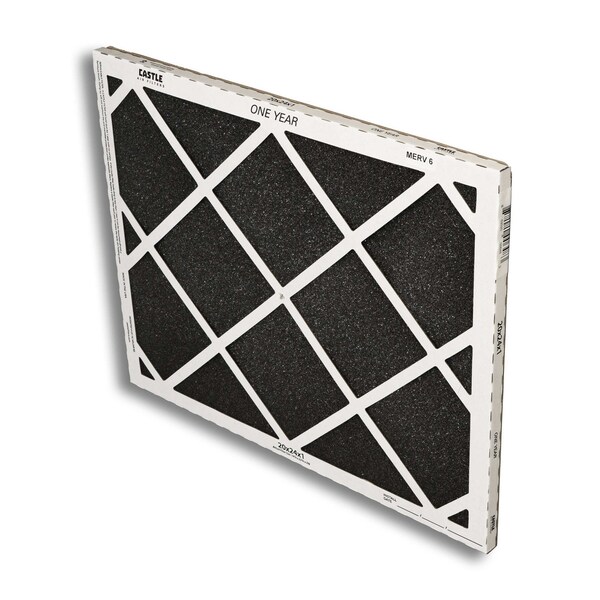 Castle Filters 20x24x1 Castle Super Flow MERV 6 HVAC One Year Air Filter - 1-2024M6