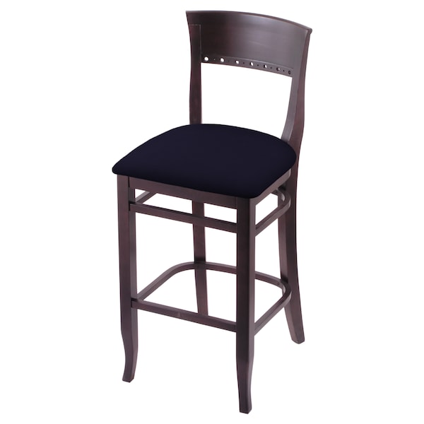 Holland Bar Stool Co 30" Bar Stool, Dark Cherry Finish, Canter Twilight Seat - 316030DC002