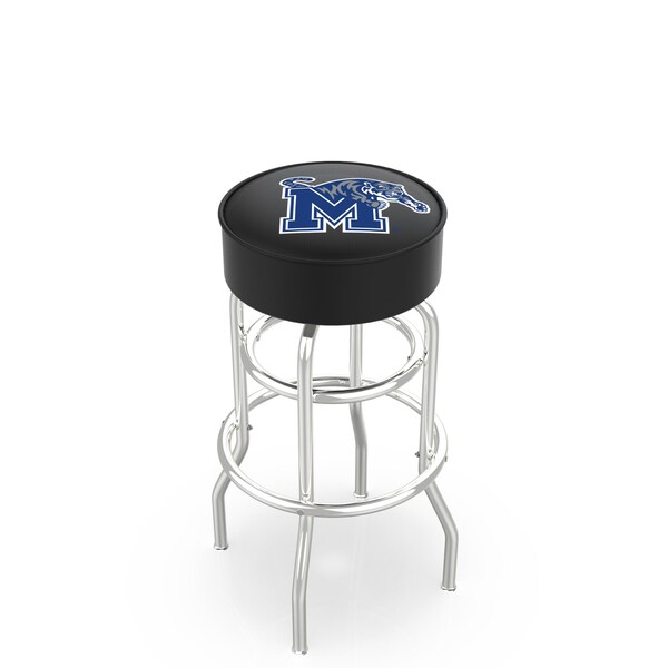 Holland Bar Stool Co 30" 4" Memphis Cushion Seat, Double-Ring Chrome Swivel Bar Stool - L7C130MEMPHS