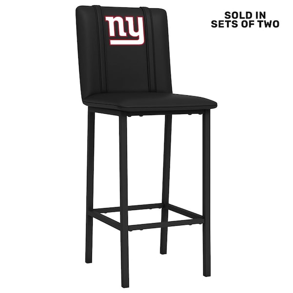 Dreamseat Bar Stool 500 with New York Giants Primary Logo, 2PK - XZ500BSDBLK-PSNFL21010A