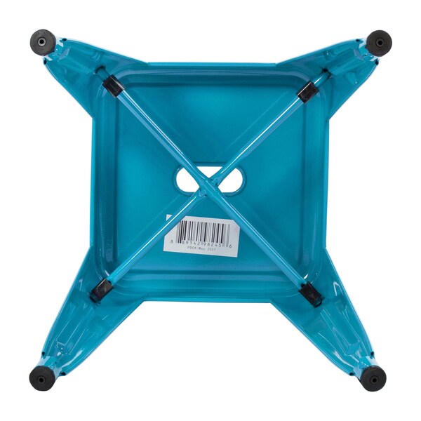 Flash Furniture 4 Pack 18 Inch Teal Metal Stool - ET-BT3503-18-TL-GG