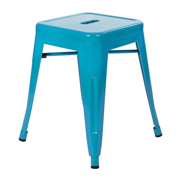 Flash Furniture 4 Pack 18 Inch Teal Metal Stool - ET-BT3503-18-TL-GG