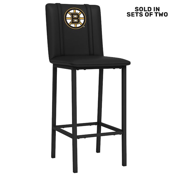 Dreamseat Bar Stool 500 with Boston Bruins Logo, 2PK - XZ500BSDBLK-PSNHL40020A