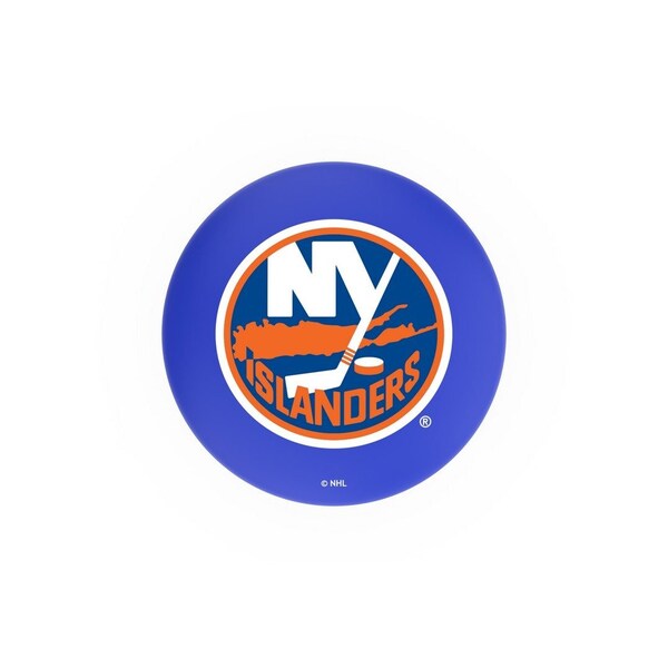 Holland Bar Stool Co 25" Chrome 2-Ring New York Islanders Swivel Bar Stool, Accent Ring - L7C3C25NYISLN