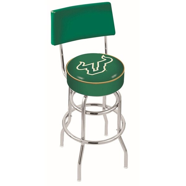 Holland Bar Stool Co 25" Chrome 2-Ring South Florida Swivel Bar Stool, Back - L7C425SOUFLA