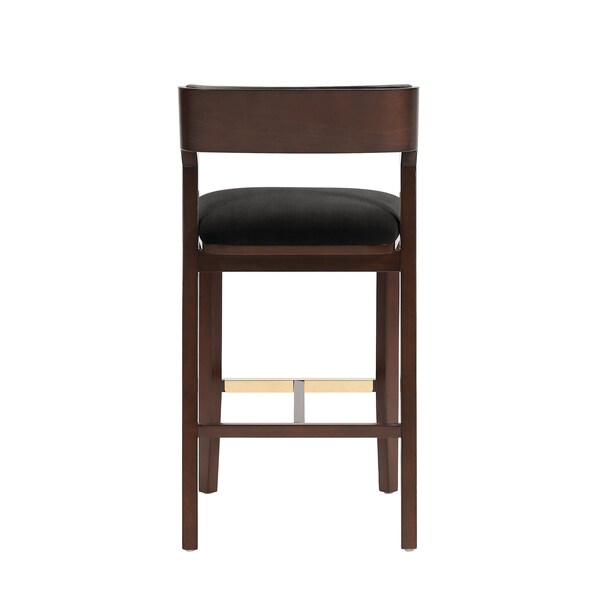 Manhattan Comfort Patricia Barstool in Black - Set of 3 - 3-BS026-BK