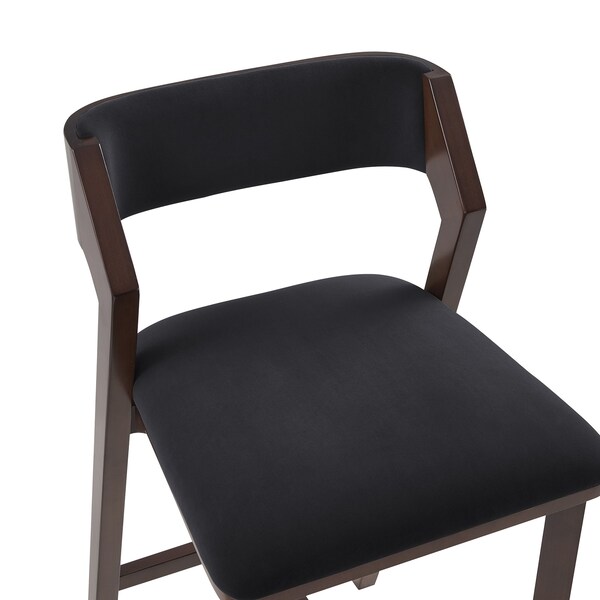 Manhattan Comfort Patricia Barstool in Black - Set of 3 - 3-BS026-BK