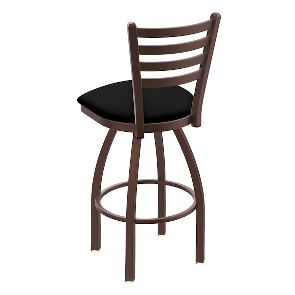 Holland Bar Stool Co 30" Swivel Bar Stool, Bronze Finish, Black Vinyl Seat - 41030BZBLKVINYL