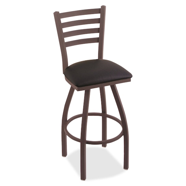 Holland Bar Stool Co 30" Swivel Bar Stool, Bronze Finish, Black Vinyl Seat - 41030BZBLKVINYL