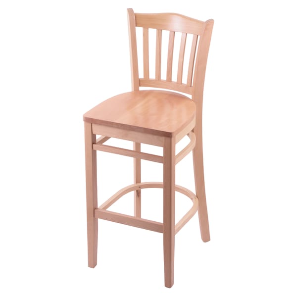 Holland Bar Stool Co 30" Bar Stool, Natural Finish, Natural Seat - 312030NATNAT