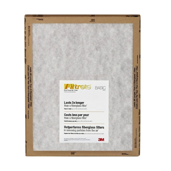Filtrete Filtrete 16 in. W X 25 in. H X 1 in. D Synthetic 2 MERV Flat Panel Filter 2 pk - FPL01-2PK-24