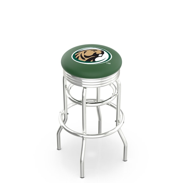 Holland Bar Stool Co 30" Chrome 2-Ring Bemidji State Swivel Bar Stool, Accent Ring - L7C3C30BMIJST