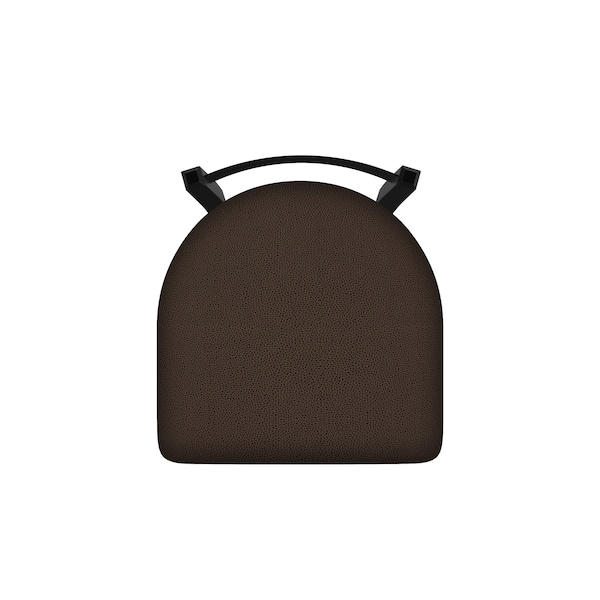 Holland Bar Stool Co 30" Low Back Swivel Bar Stool, Black Wrinkle, Rein Coffee Seat - 82130BW025
