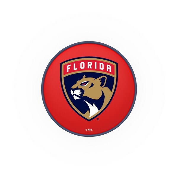 Holland Bar Stool Co 25" Florida Panthers Cushion Seat, 2-Ring Chrome Swivel Bar Stool - L7C125FLAPAN