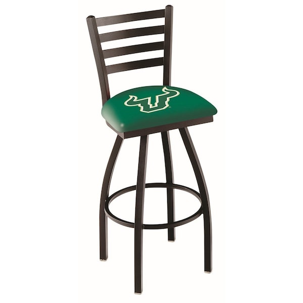 Holland Bar Stool Co 30" Blk Wrinkle South Florida Swivel Bar Stool, Ladder Back - L01430SOUFLA