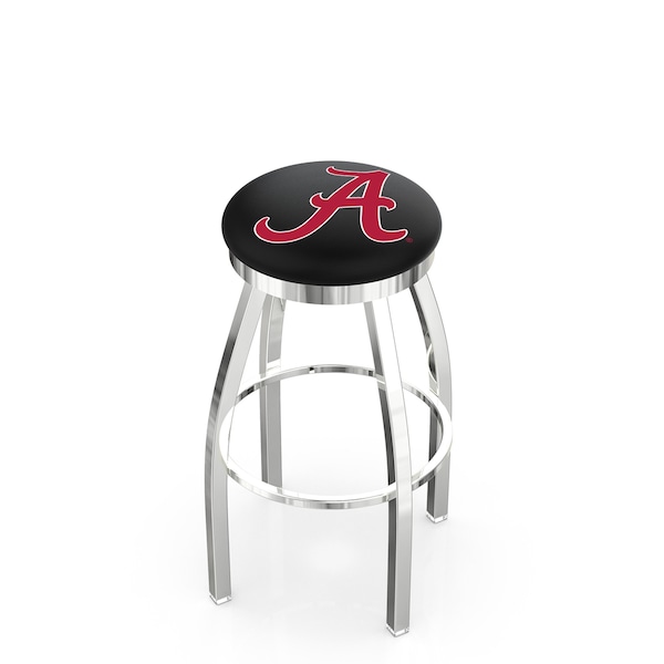 Holland Bar Stool Co 30" Chrome Alabama Swivel Bar Stool, Accent Ring - L8C2C30AL-A