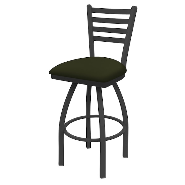 Holland Bar Stool Co 30" Swivel Bar Stool, Pewter Finish, Canter Pine Seat - 41030PW010