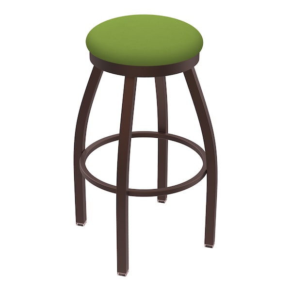 Holland Bar Stool Co 30" Swivel Bar Stool, Bronze Finish, Canter Kiwi Green Seat - 80230BZ009