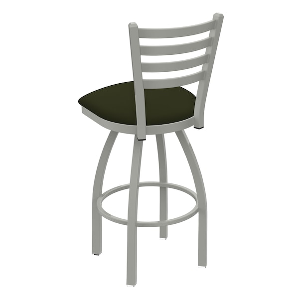 Holland Bar Stool Co 30" Swivel Bar Stool, Nickel Finish, Canter Pine Seat - 41030AN010