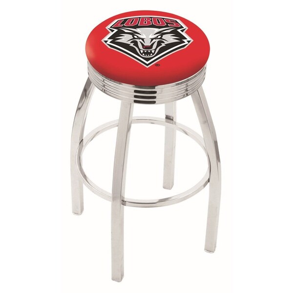 Holland Bar Stool Co 30" Chrome New Mexico Swivel Bar Stool, Accent Ring - L8C3C30NEWMEX