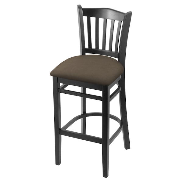 Holland Bar Stool Co 30" Bar Stool, Black Finish, Canter Earth Seat - 312030BLK006