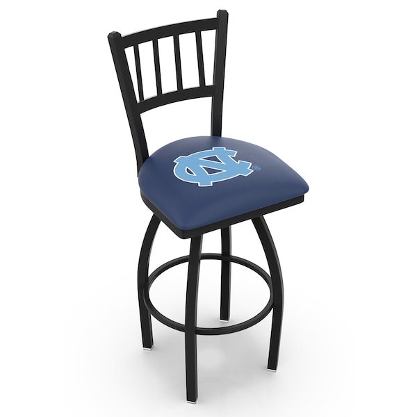 Holland Bar Stool Co 25" Blk Wrinkle North Carolina Swivel Bar Stool, Jailhouse Back - L01825NORCAR