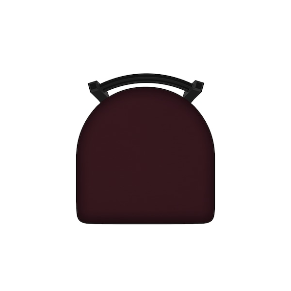 Holland Bar Stool Co 30" Low Back Swivel Bar Stool, Black Wrinkle, Canter Bordeaux Seat - 41130BW005