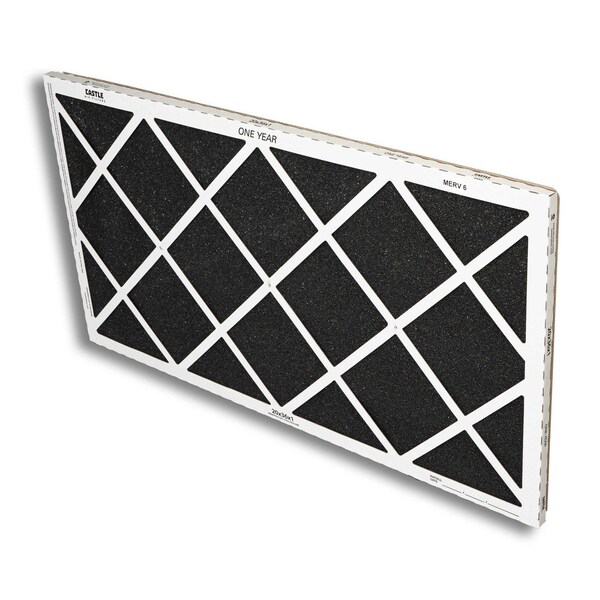Castle Filters 20x36x1 Castle Super Flow MERV 6 HVAC One Year Air Filter - 1-2036M6