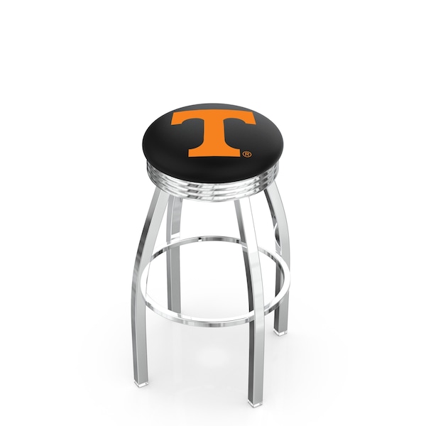 Holland Bar Stool Co 30" Chrome Tennessee Swivel Bar Stool, Accent Ring - L8C3C30TENNES