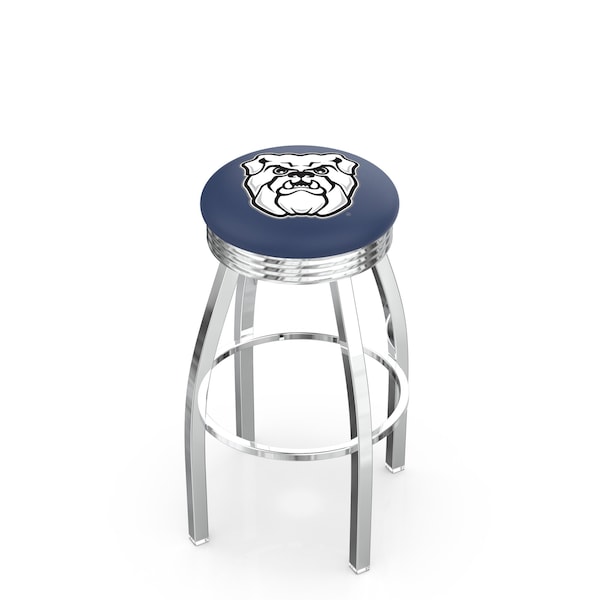 Holland Bar Stool Co 30" Chrome Butler Swivel Bar Stool, Accent Ring - L8C3C30BUTLER